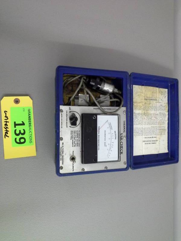 lot 139 image: (1) Thermal Vak-Check