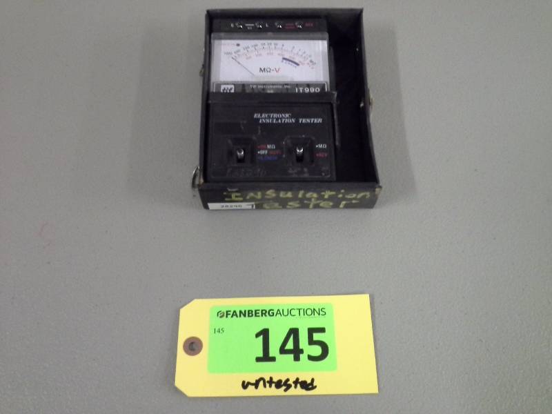 lot 145 image: (1) TIF IT990 Electronic Insulation Tester