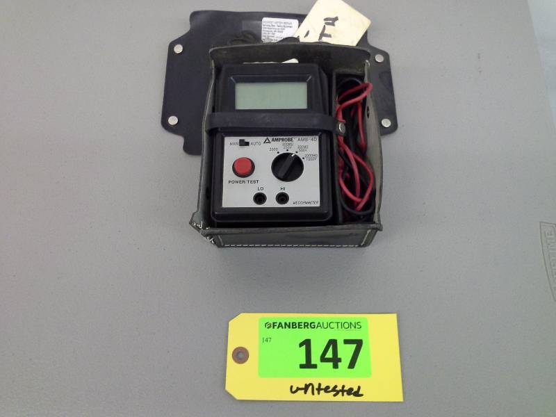 lot 147 image: (1) Amprobe AMB-4D Megohmeter