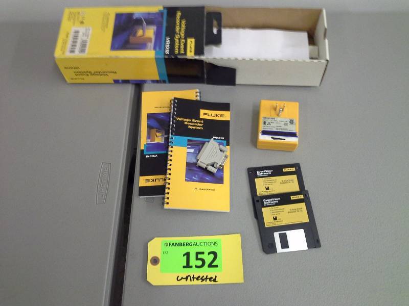 lot 152 image: (1) Fluke VR101s Voltage Event Recorder System