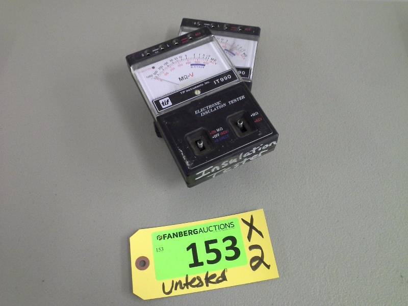 lot 153 image: (2) TIF IT 990 Electronic Insulation Tester