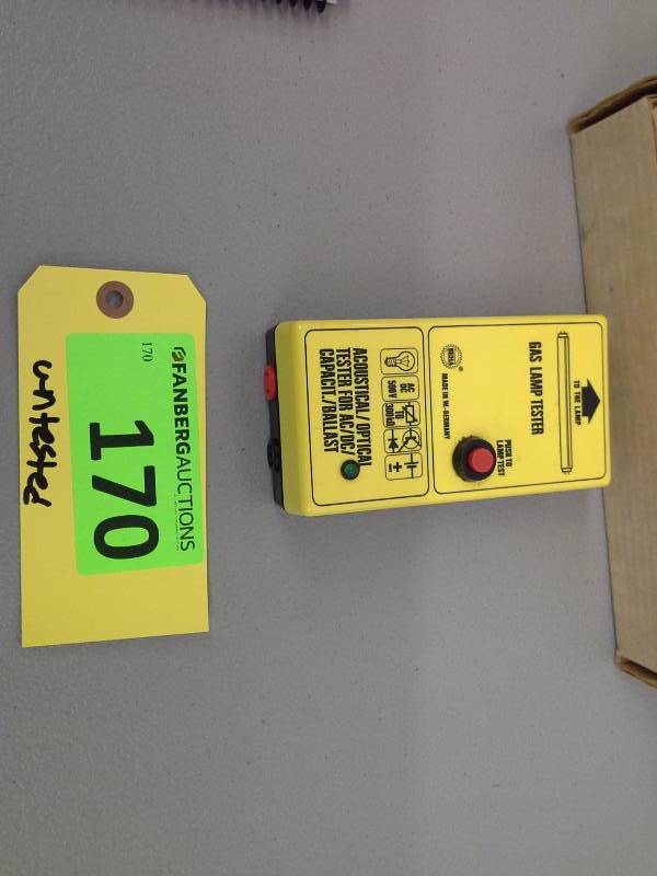 lot 170 image: (1) BEHA Gas Lamp Tester