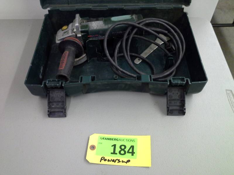 lot 184 image: (1) Metabo Grinder