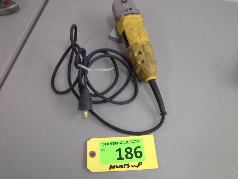 lot 186 image: (1) DeWalt Grinder