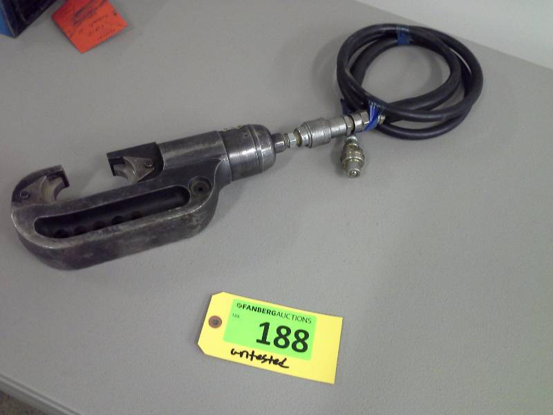 lot 188 image: (1) Burndy remote Hydraulic Head