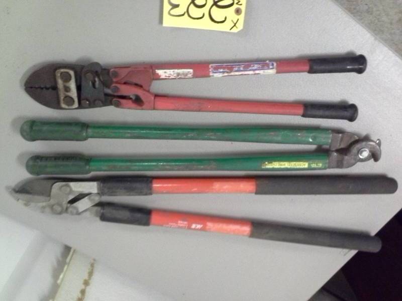 lot 223 image: (3) Misc. Crimp and Cutting tools