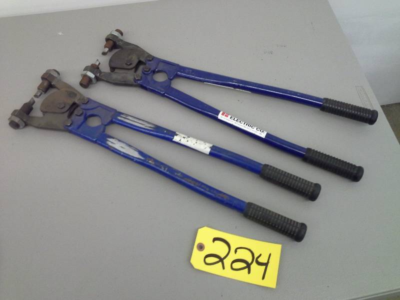 lot 224 image: (2) Misc. Crimp and Cutting tools