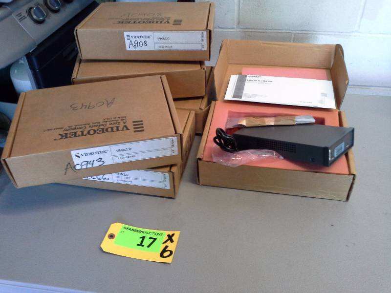 (6) Videotek VMA-10 & VMA-10F Video Monitor Adapter