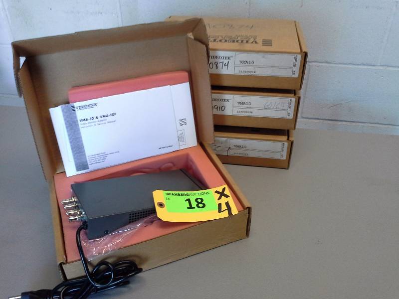 (4) Videotek VMA-10 & VMA-10F Video Monitor Adapter