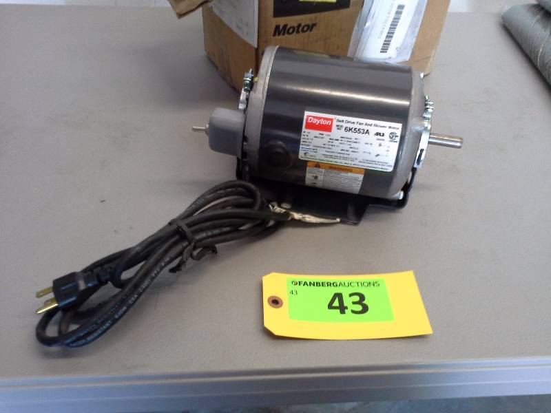 (1) Dayton 6K553A Electric Motor