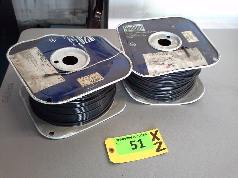 (2)Belden 1000 Coax spools