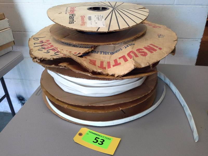 (4) Partial Spools of Wire Insulation, Please Inspect