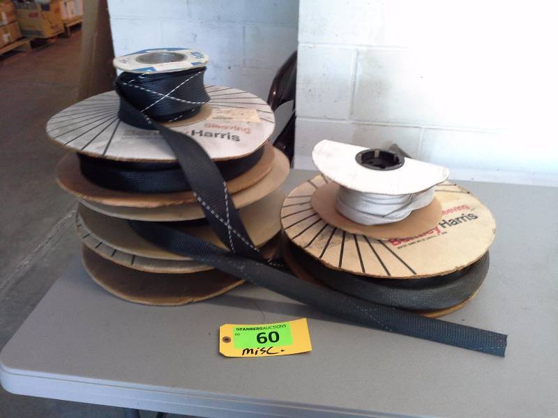 Misc. Partial Spools of Wire Insulation, Please Inspect