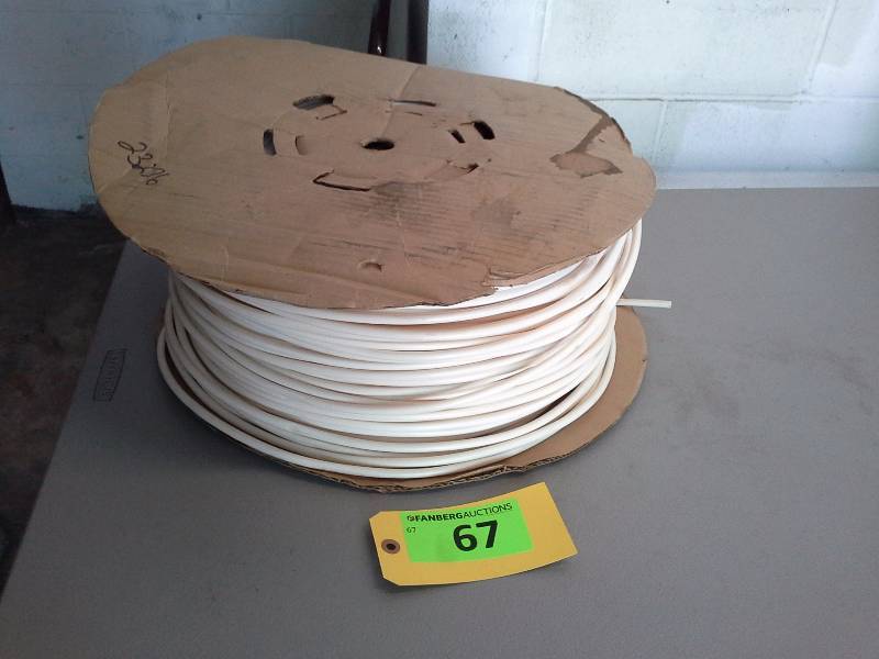 (1) Partial Spool of White Wire Insulation