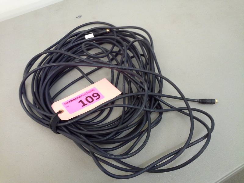 lot 109 image: (1) Cable, S-Video, 75ft, good ends & pins