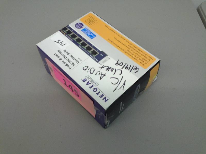 lot 145 image: (1) Netgear 10100 8 port switch FS109