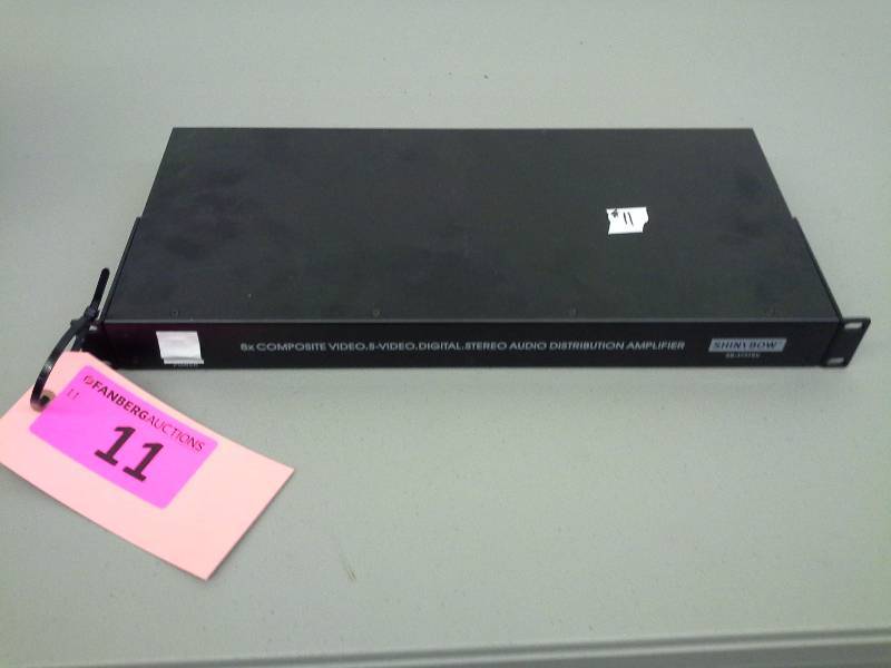 lot 11 image: (1) Shiny Bow S-video composite video distribution amp