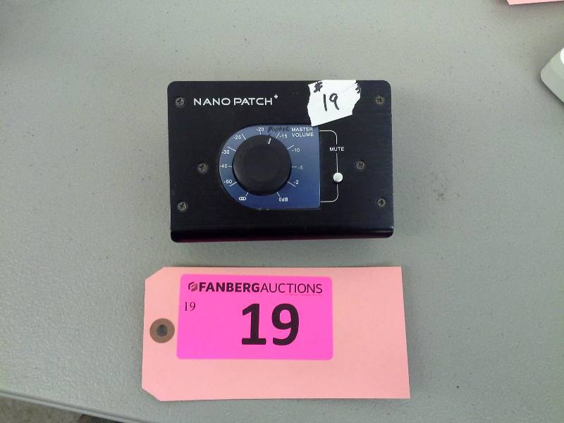 lot 19 image: (1) Nanopatch Volume Control