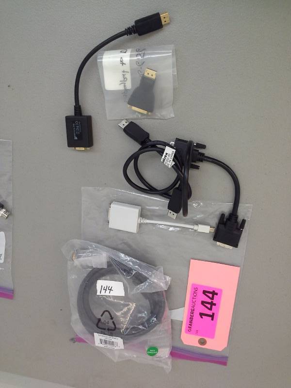 lot 144 image: Lot of DVI-D cords