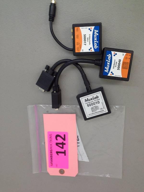 lot 142 image: (3) MuxLab baluns