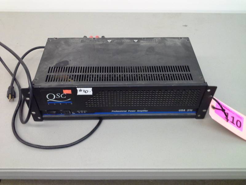 lot 110 image: (1) QSC Amplifier USA 370