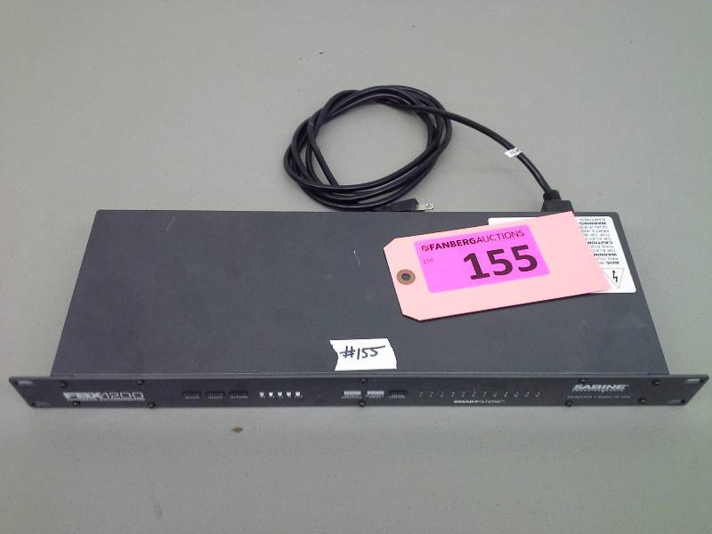 lot 155 image: Sabine Feedback exterminator FBX 1200