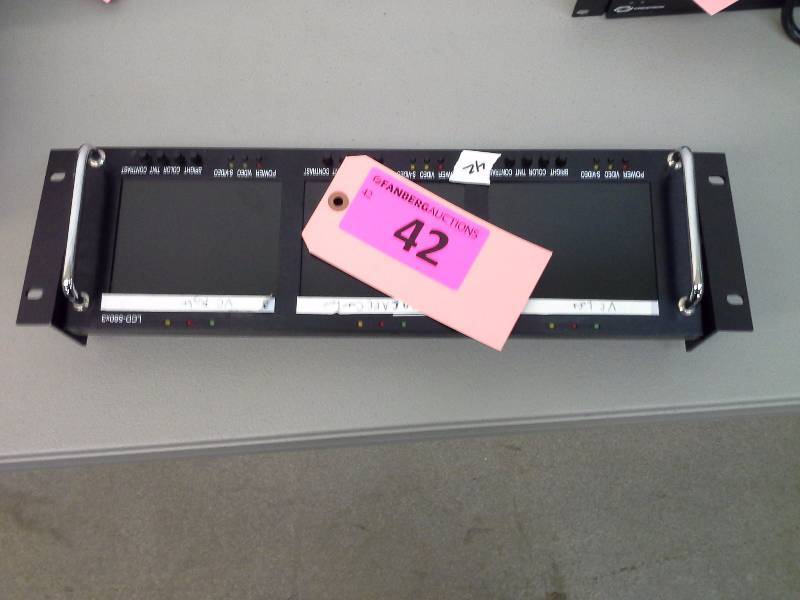 lot 42 image: (1) Tote Vision LCD- 560x33 screen Analog video monitor sdi inputs