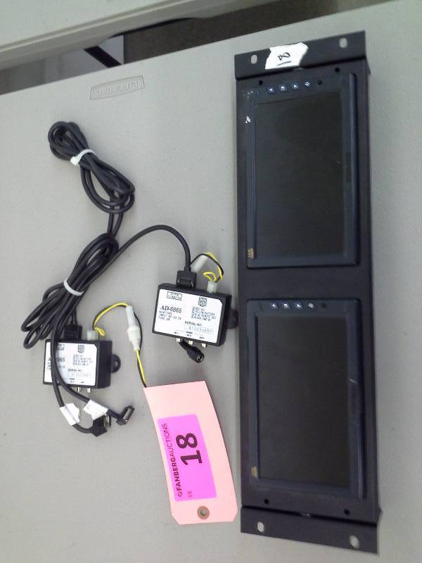 lot 18 image: (1) Tote Vison dual analog rack monitor