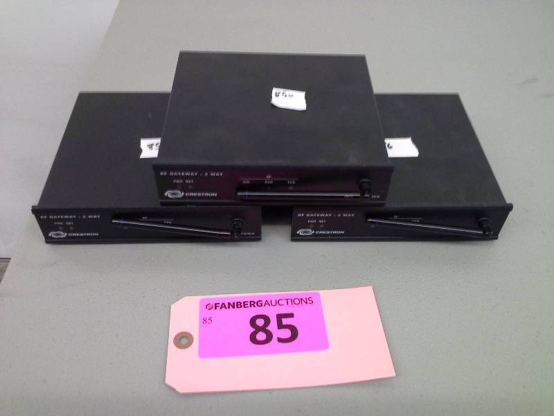 lot 85 image: (3) Crestron RF gateway 2-way