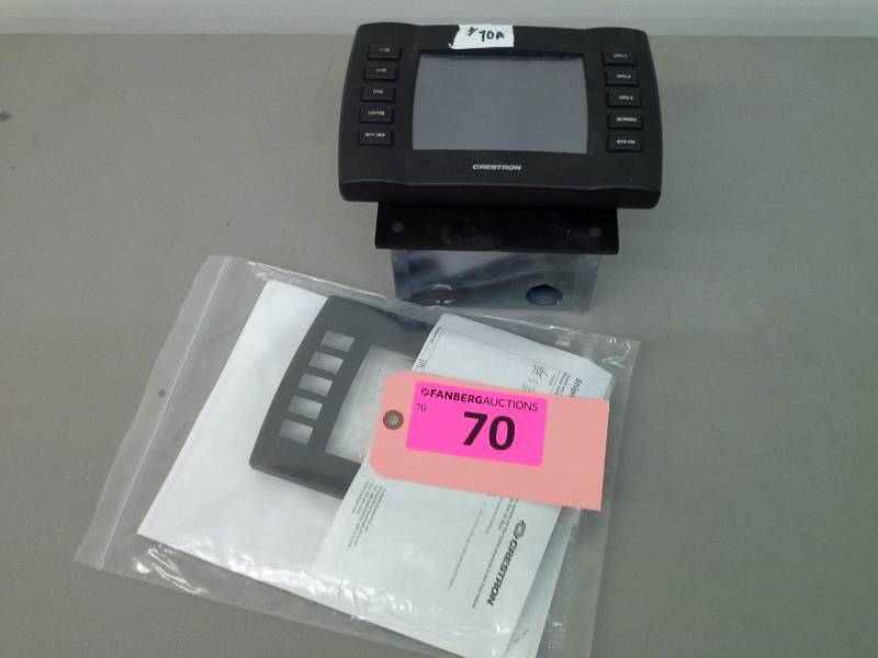 lot 70 image: (1) Crestron Touch screen control STX-1700CW