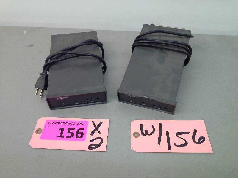 lot 156 image: (2) Videotek video distribution amplifier video distribution amplifier VDA-16A