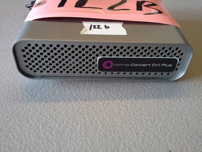 lot 122B image: (1) Matrox Component DVI to SDI converter