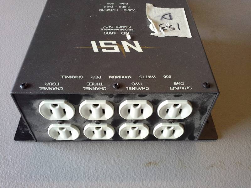 lot 153B image: (1) NSI Microplex 4-Channel Dimmer Pack ND4600