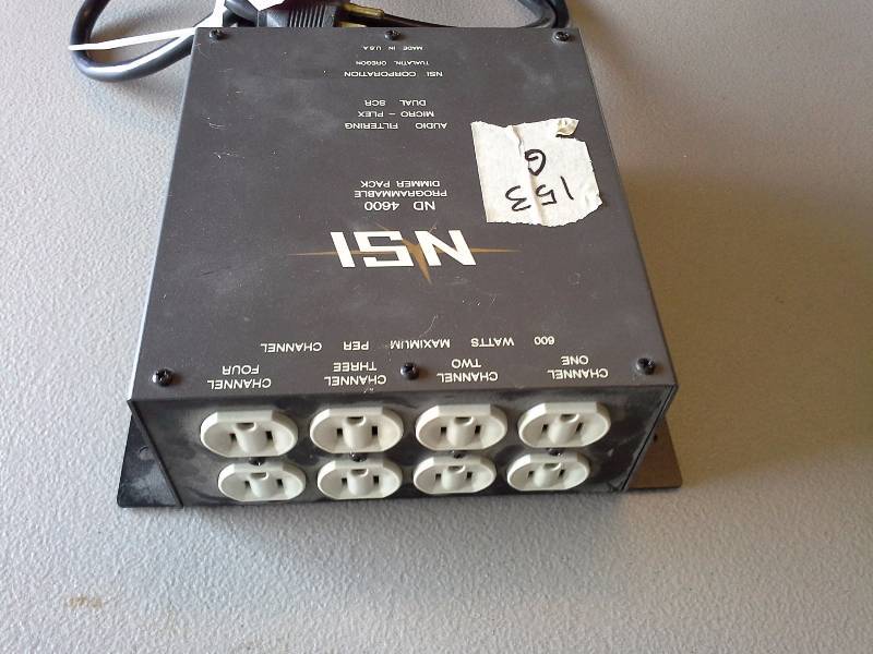 lot 153E image: (1) NSI Microplex 4-Channel Dimmer Pack ND4600