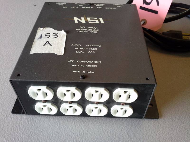 lot 153F image: (1) NSI Microplex 4-Channel Dimmer Pack ND4600