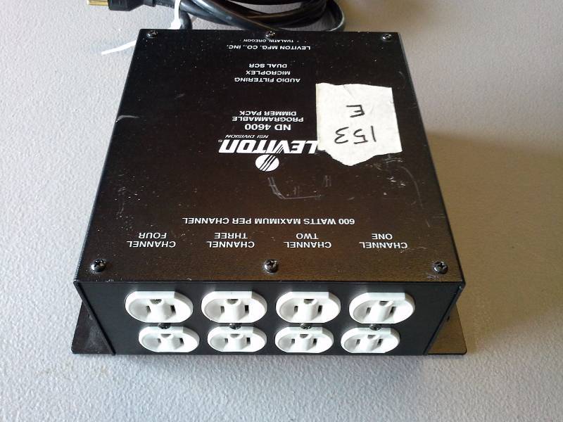 lot 153G image: (1) NSI Microplex 4-Channel Dimmer Pack ND4600