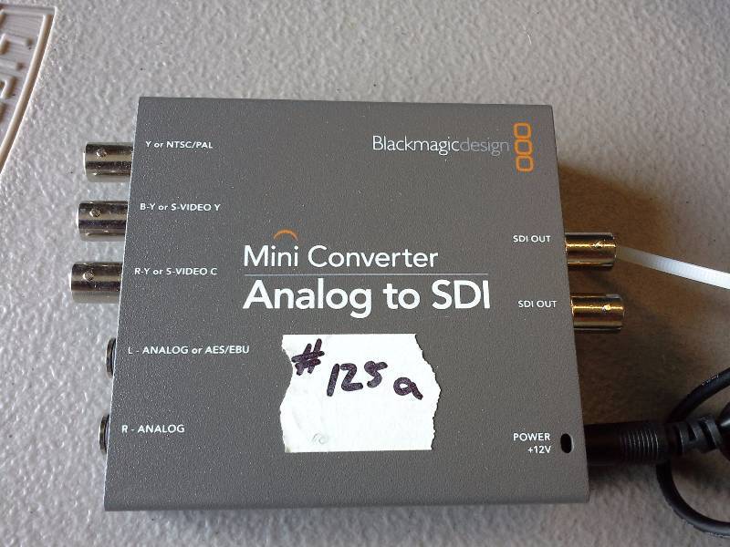 lot 125D image: (1) Blackmagicdesign Mini Converter Analog to SDI