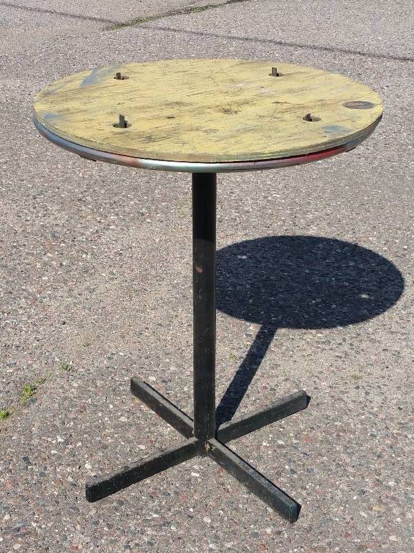 lot 37 image: Industrial Tall Revolving Table