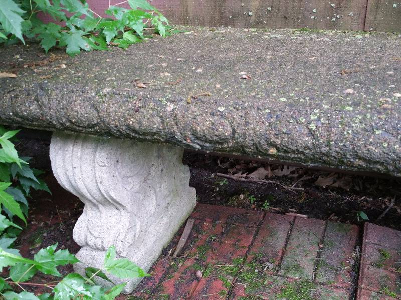 lot 7 image: Classically Designed Concrete Bench