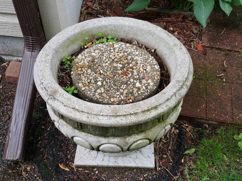 lot 9 image: Handsome Concrete Planter