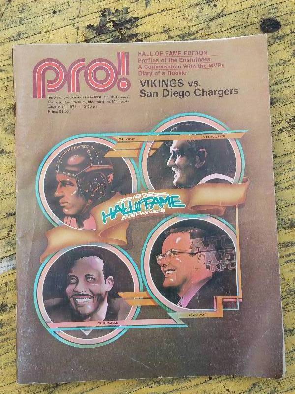lot 133 image: August 1972 Minnesota Vikings Program