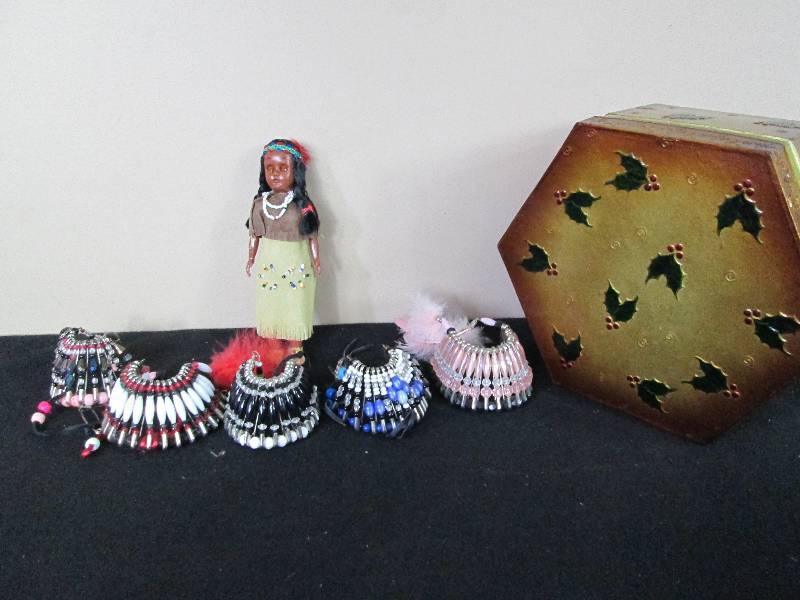 lot 105 image: Indian Headdress Hair Clips