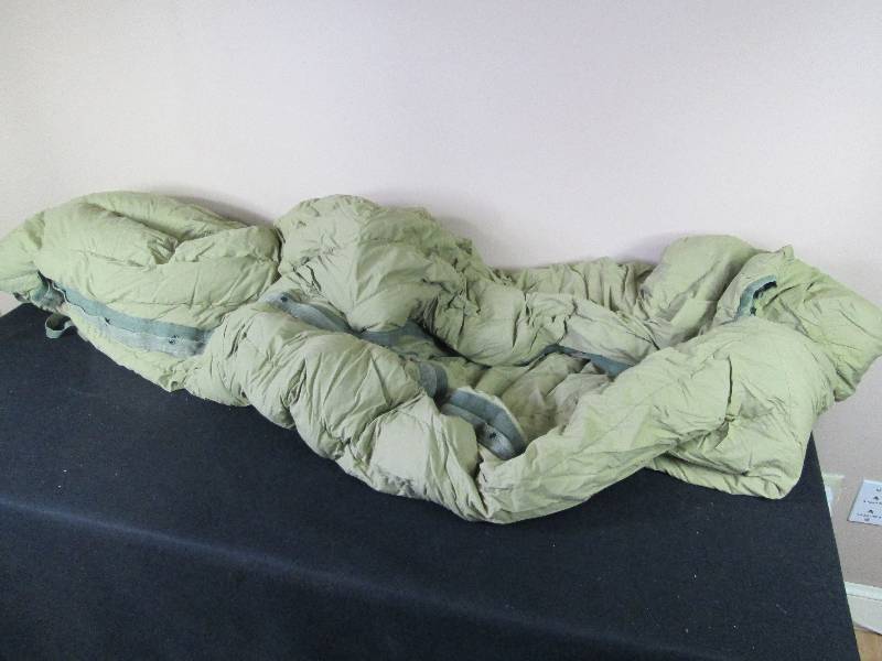 lot 108 image: 1949 Army Down Sleeping Bag