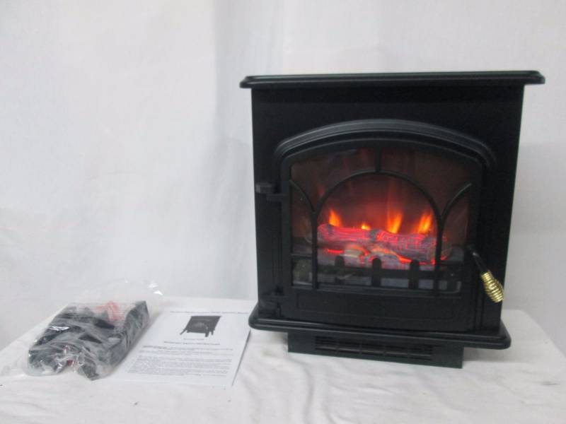 lot 12 image: Freestanding Compact Electric Fireplace Heater