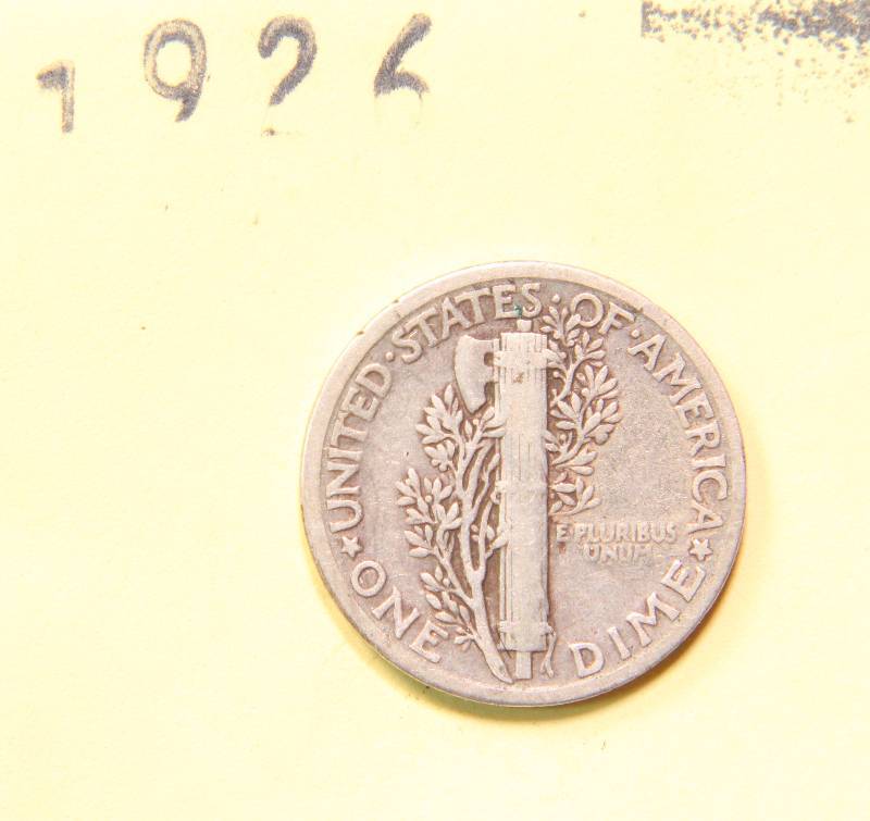 1926 MERCURY SILVER DIME FINE
