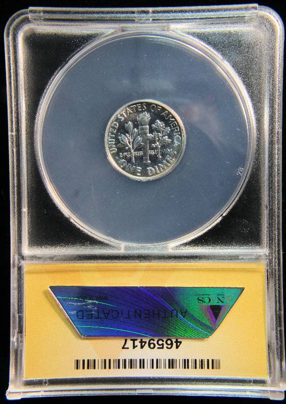 1955 PROOF ROOSEVELT SILVER DIME PF64 ANACS