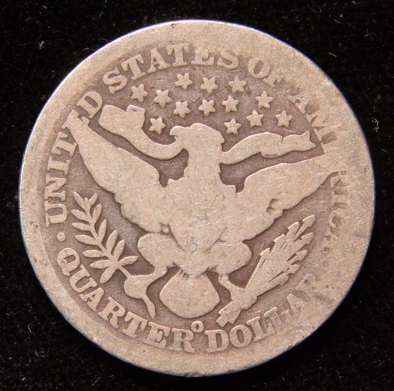 1898-O BARBER SILVER QUARTER