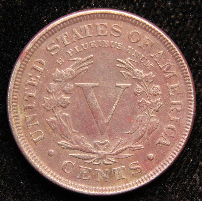 1898 LIBERTY V NICKEL XF DETAILS