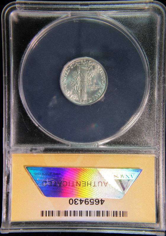 1940 MERCURY SILVER DIME MS64 ANACS