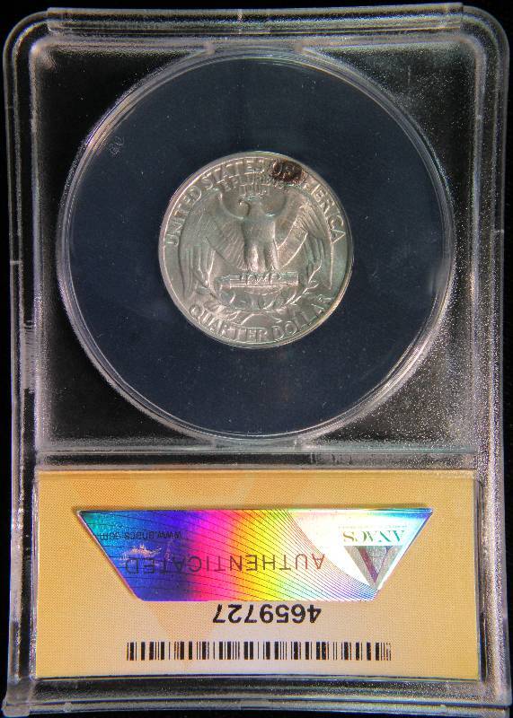 1939 WASHINGTON SILVER QUARTER AU58 ANACS